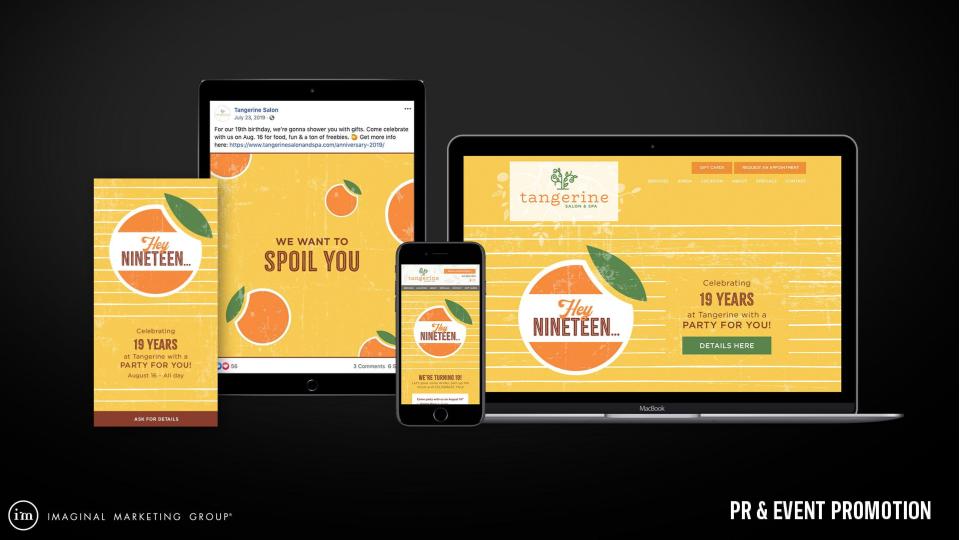 Branding, social media, digital – Tangerine